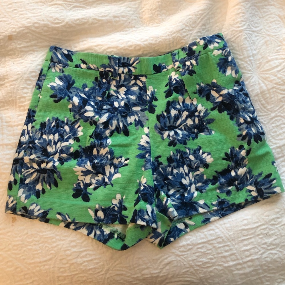 High Waist J. Crew Floral Shorts
